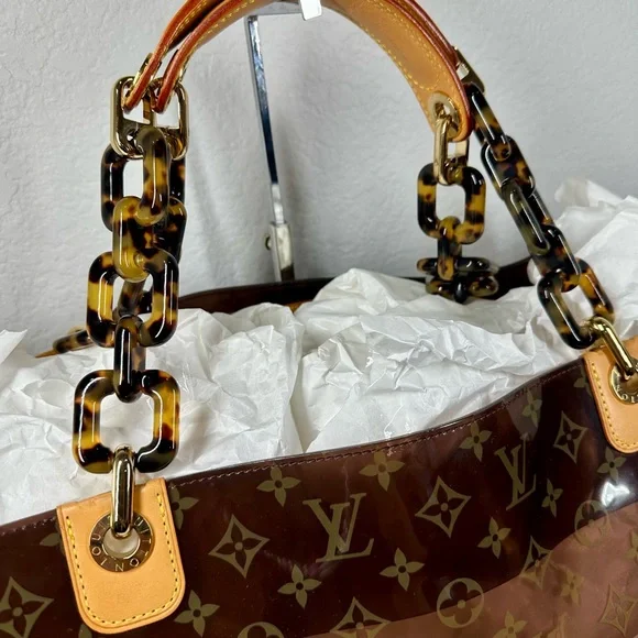 Louis Vuitton Cabas Ambre GM Brown Monogram Bag with Pouch - Picture 3 of 16